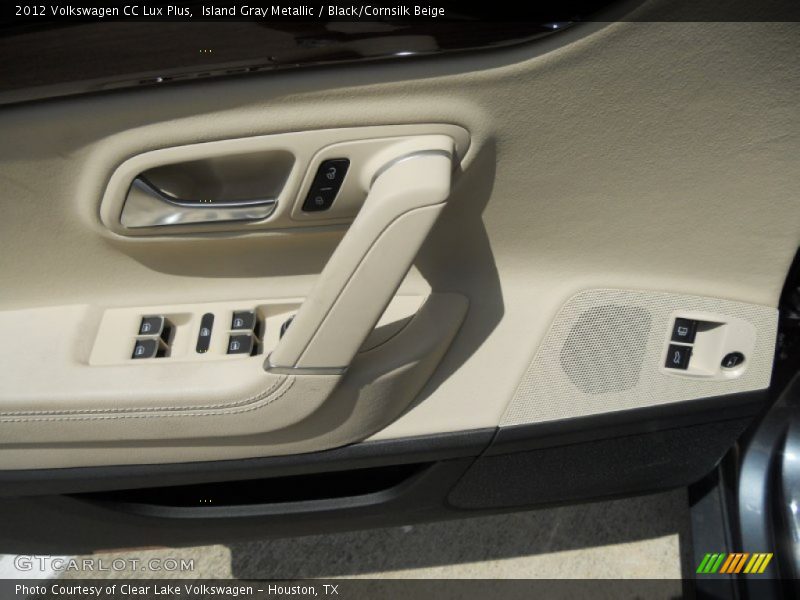 Island Gray Metallic / Black/Cornsilk Beige 2012 Volkswagen CC Lux Plus