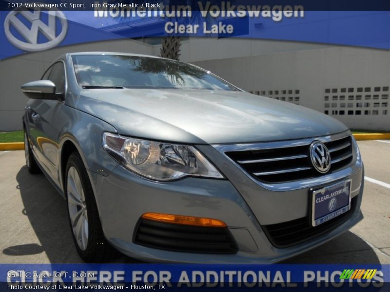 Iron Gray Metallic / Black 2012 Volkswagen CC Sport