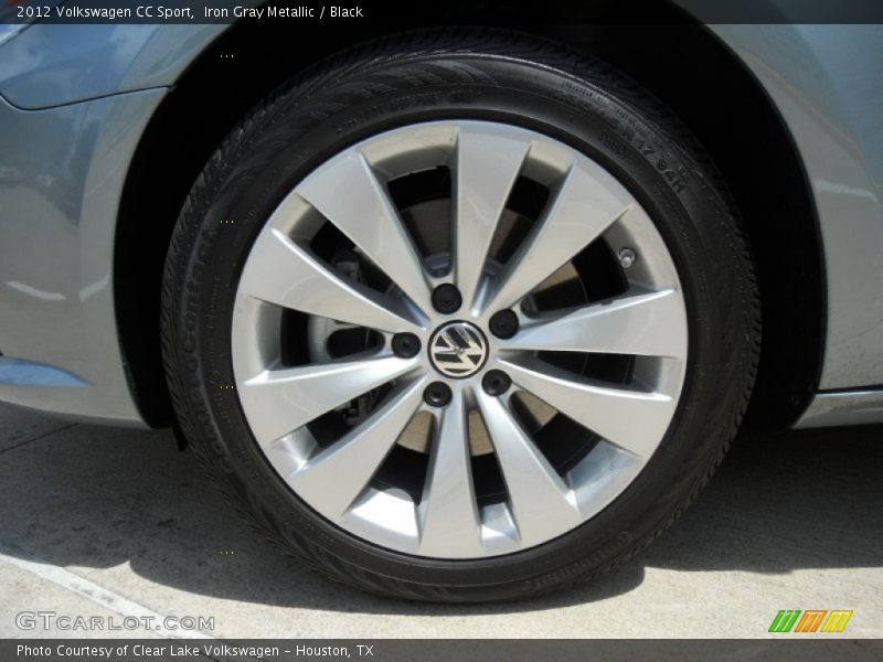 Iron Gray Metallic / Black 2012 Volkswagen CC Sport