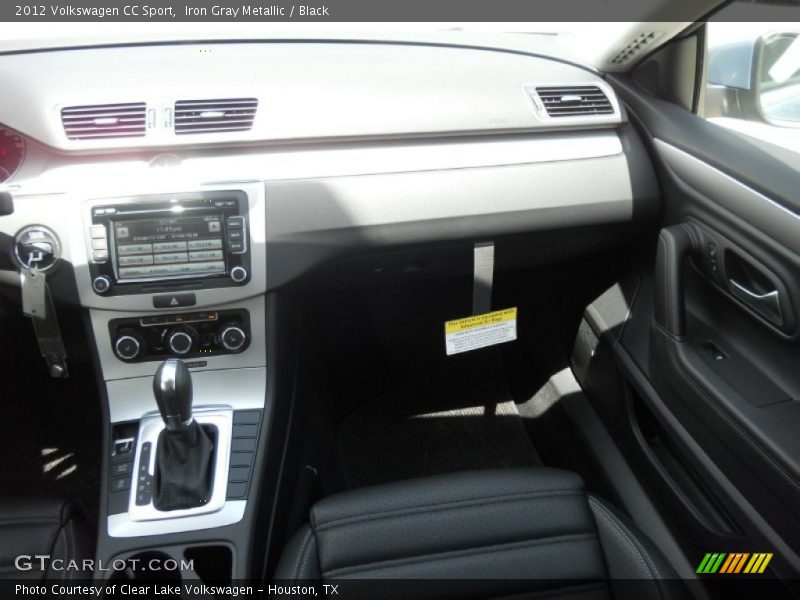 Iron Gray Metallic / Black 2012 Volkswagen CC Sport