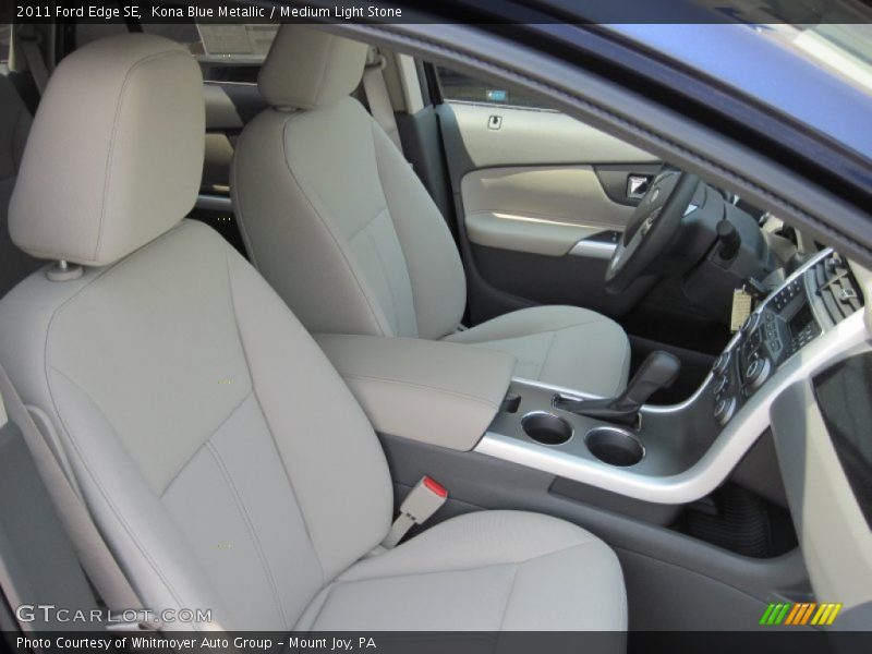 Kona Blue Metallic / Medium Light Stone 2011 Ford Edge SE