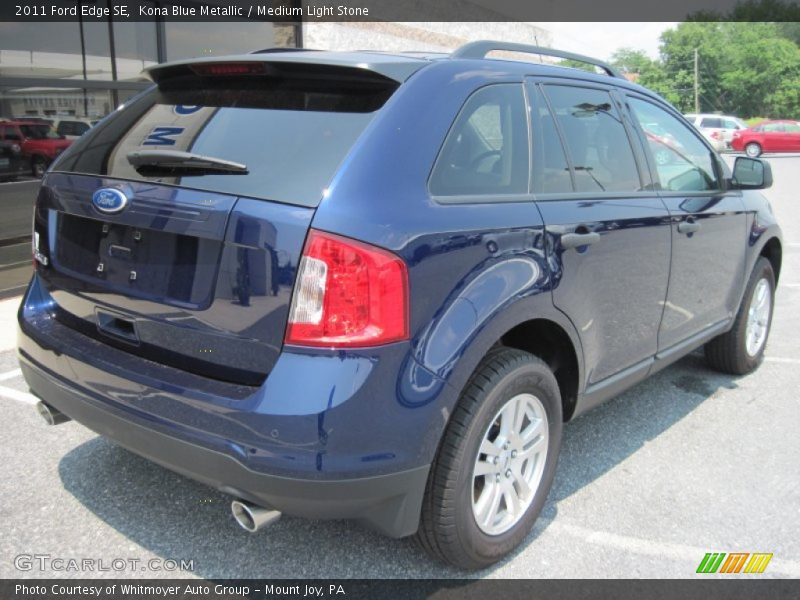 Kona Blue Metallic / Medium Light Stone 2011 Ford Edge SE