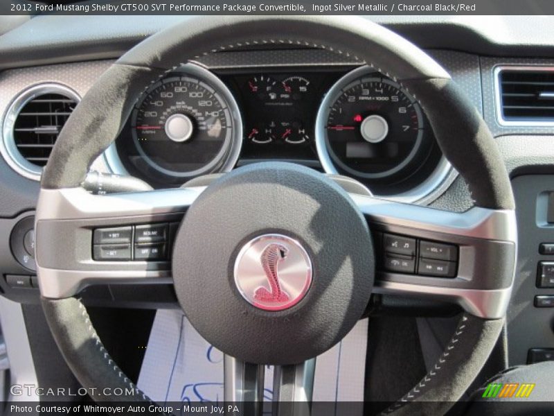  2012 Mustang Shelby GT500 SVT Performance Package Convertible Steering Wheel