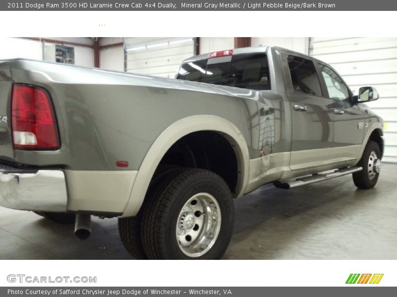 Mineral Gray Metallic / Light Pebble Beige/Bark Brown 2011 Dodge Ram 3500 HD Laramie Crew Cab 4x4 Dually