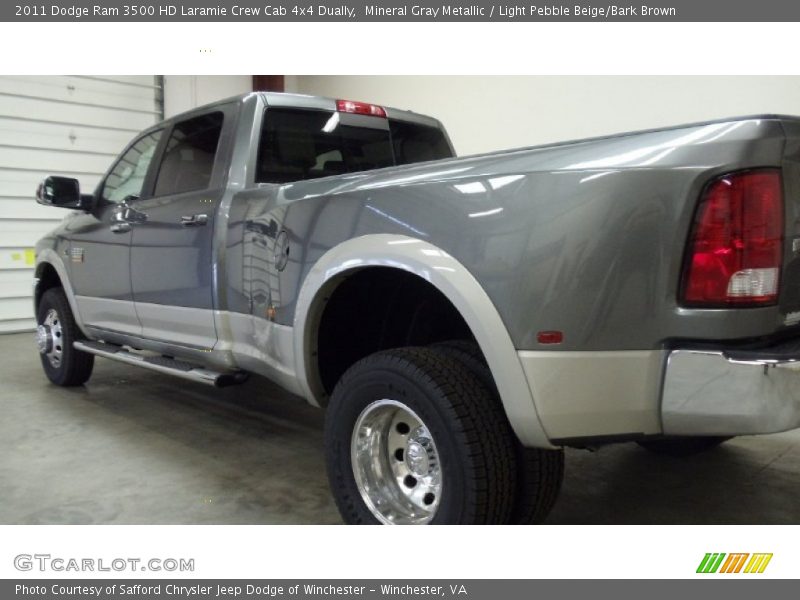 Mineral Gray Metallic / Light Pebble Beige/Bark Brown 2011 Dodge Ram 3500 HD Laramie Crew Cab 4x4 Dually