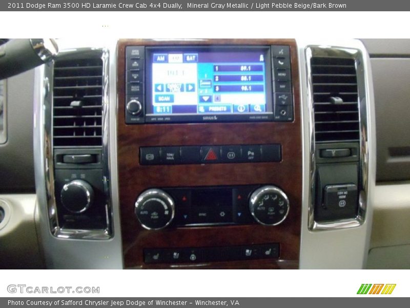 Mineral Gray Metallic / Light Pebble Beige/Bark Brown 2011 Dodge Ram 3500 HD Laramie Crew Cab 4x4 Dually