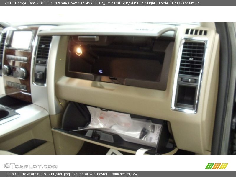 Mineral Gray Metallic / Light Pebble Beige/Bark Brown 2011 Dodge Ram 3500 HD Laramie Crew Cab 4x4 Dually