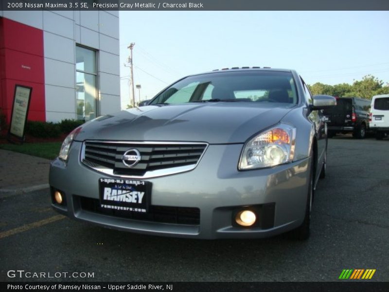 Precision Gray Metallic / Charcoal Black 2008 Nissan Maxima 3.5 SE