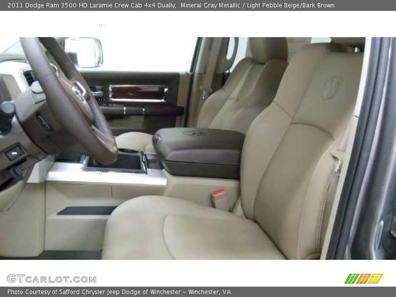 Mineral Gray Metallic / Light Pebble Beige/Bark Brown 2011 Dodge Ram 3500 HD Laramie Crew Cab 4x4 Dually