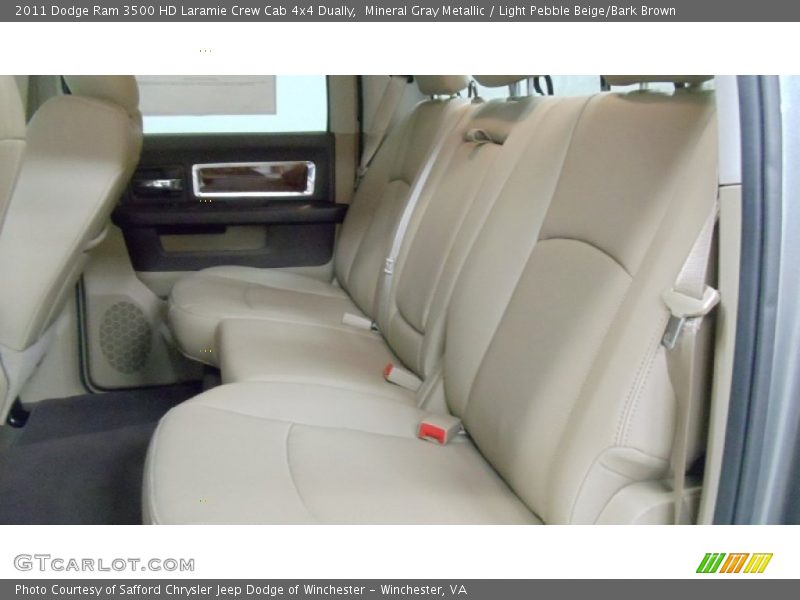 Mineral Gray Metallic / Light Pebble Beige/Bark Brown 2011 Dodge Ram 3500 HD Laramie Crew Cab 4x4 Dually