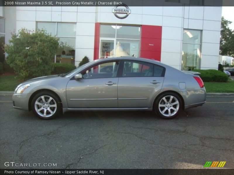 Precision Gray Metallic / Charcoal Black 2008 Nissan Maxima 3.5 SE