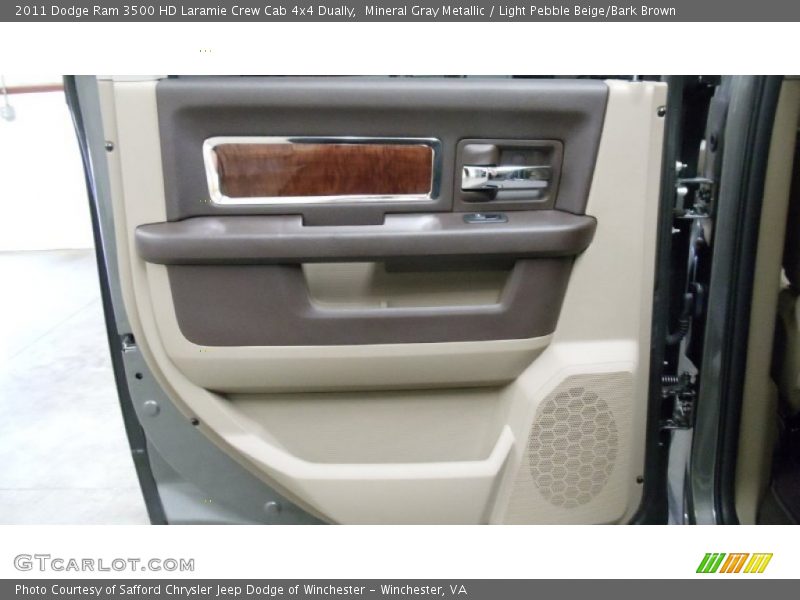 Mineral Gray Metallic / Light Pebble Beige/Bark Brown 2011 Dodge Ram 3500 HD Laramie Crew Cab 4x4 Dually