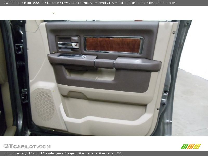 Mineral Gray Metallic / Light Pebble Beige/Bark Brown 2011 Dodge Ram 3500 HD Laramie Crew Cab 4x4 Dually