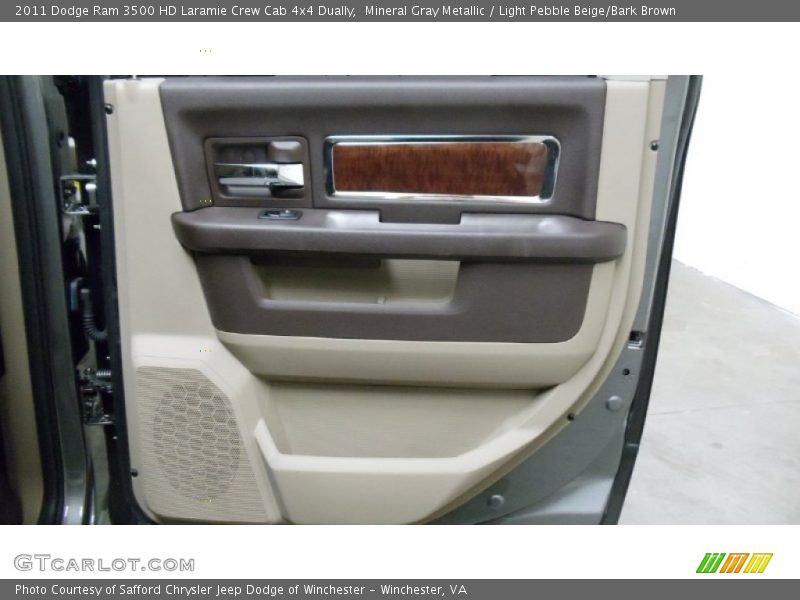 Mineral Gray Metallic / Light Pebble Beige/Bark Brown 2011 Dodge Ram 3500 HD Laramie Crew Cab 4x4 Dually