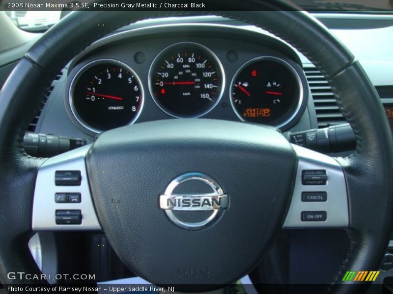 Precision Gray Metallic / Charcoal Black 2008 Nissan Maxima 3.5 SE