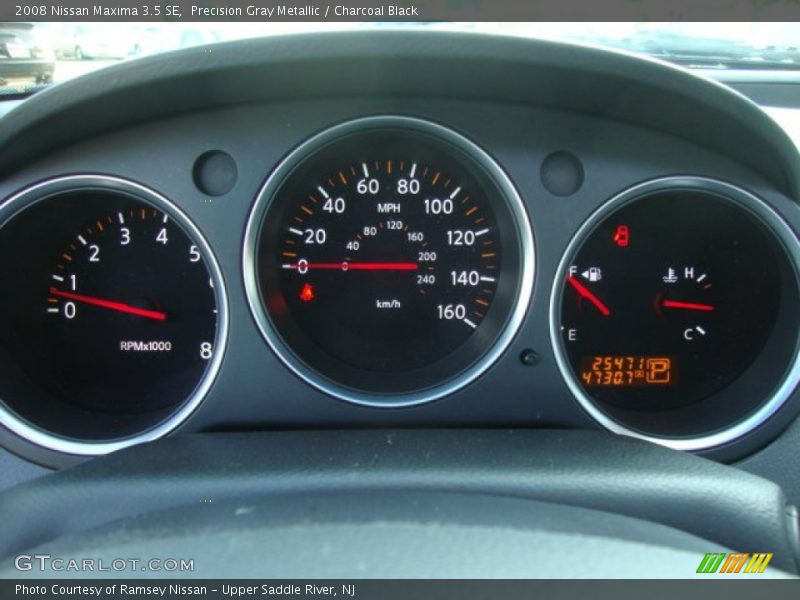 Precision Gray Metallic / Charcoal Black 2008 Nissan Maxima 3.5 SE