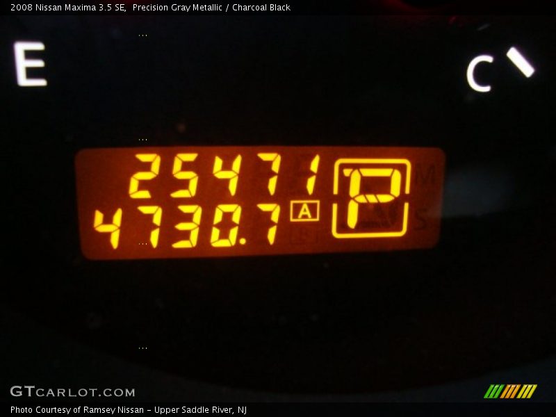 Precision Gray Metallic / Charcoal Black 2008 Nissan Maxima 3.5 SE
