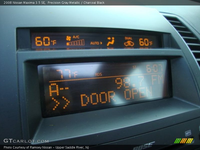 Precision Gray Metallic / Charcoal Black 2008 Nissan Maxima 3.5 SE