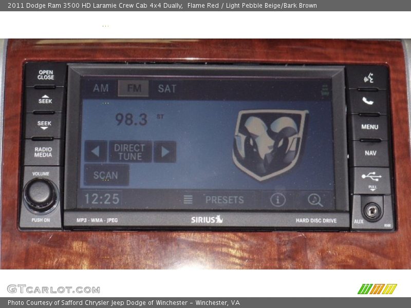 Flame Red / Light Pebble Beige/Bark Brown 2011 Dodge Ram 3500 HD Laramie Crew Cab 4x4 Dually