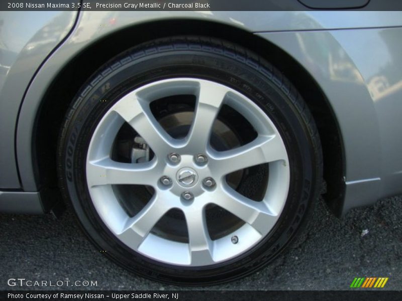 Precision Gray Metallic / Charcoal Black 2008 Nissan Maxima 3.5 SE