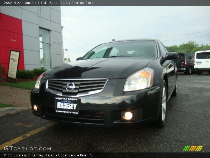Super Black / Charcoal Black 2008 Nissan Maxima 3.5 SE