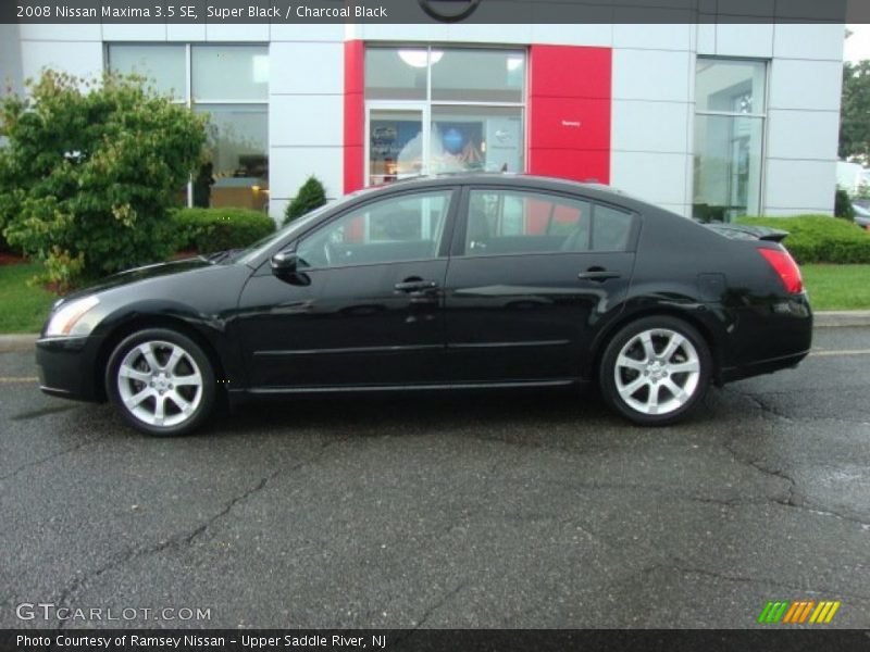Super Black / Charcoal Black 2008 Nissan Maxima 3.5 SE