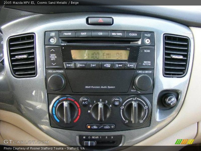 Cosmic Sand Metallic / Beige 2005 Mazda MPV ES