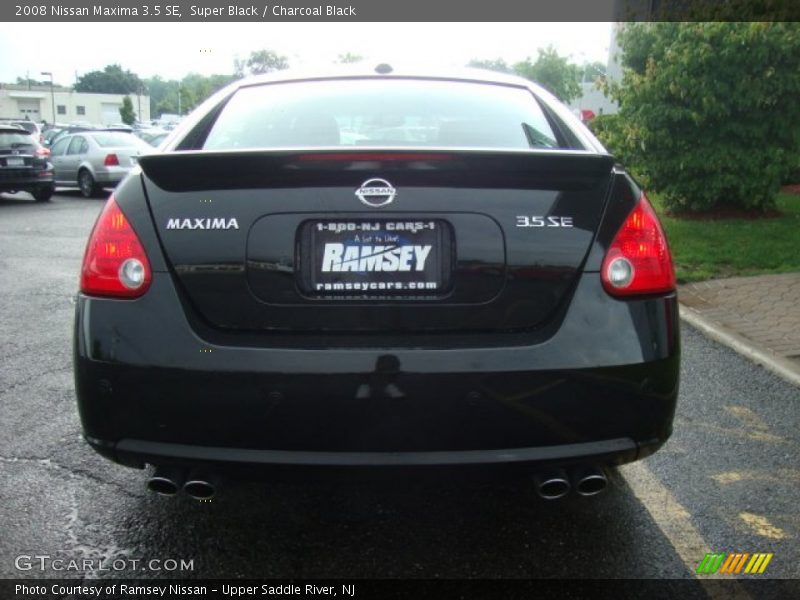 Super Black / Charcoal Black 2008 Nissan Maxima 3.5 SE