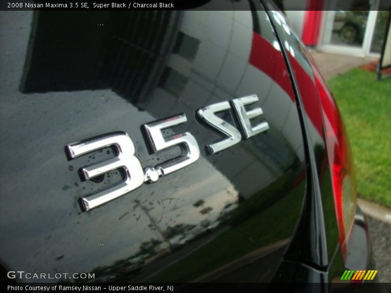Super Black / Charcoal Black 2008 Nissan Maxima 3.5 SE