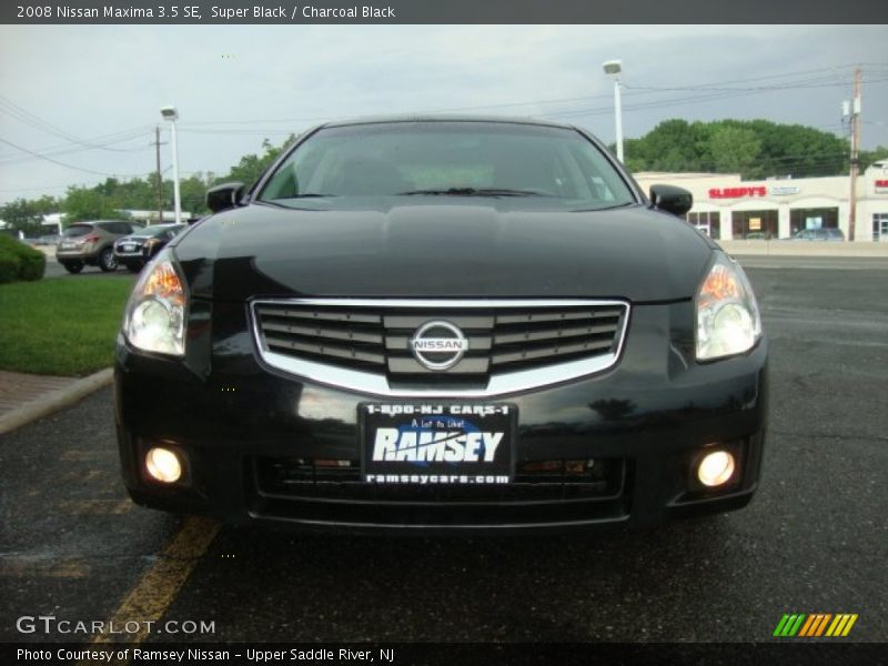 Super Black / Charcoal Black 2008 Nissan Maxima 3.5 SE