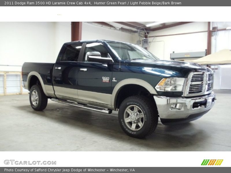  2011 Ram 3500 HD Laramie Crew Cab 4x4 Hunter Green Pearl