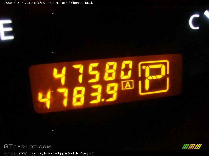 Super Black / Charcoal Black 2008 Nissan Maxima 3.5 SE