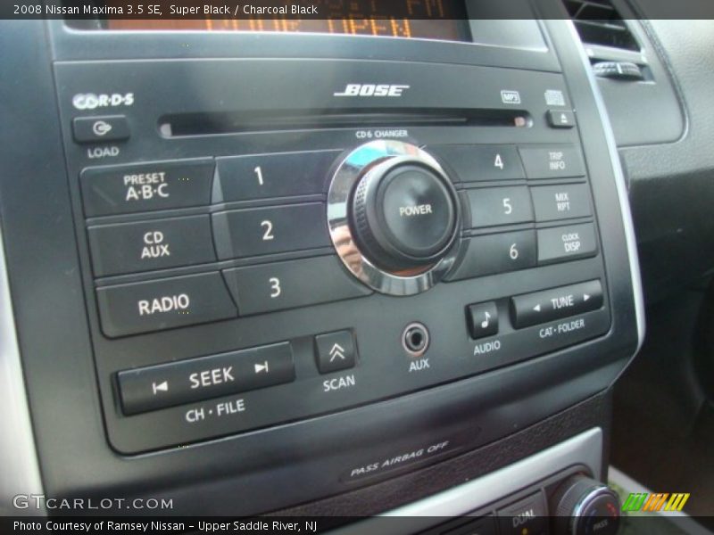 Super Black / Charcoal Black 2008 Nissan Maxima 3.5 SE