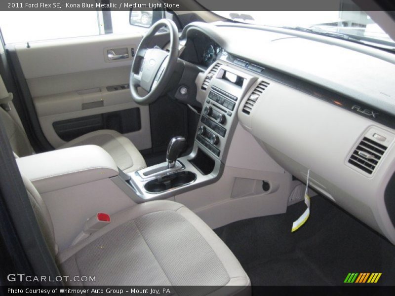 Kona Blue Metallic / Medium Light Stone 2011 Ford Flex SE