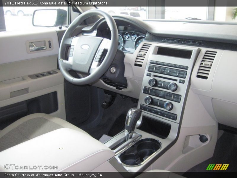 Kona Blue Metallic / Medium Light Stone 2011 Ford Flex SE