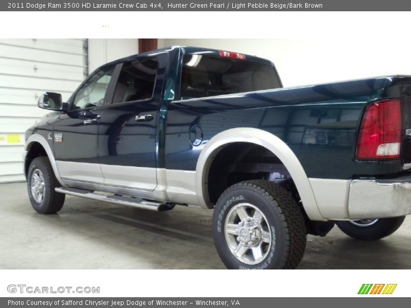 Hunter Green Pearl / Light Pebble Beige/Bark Brown 2011 Dodge Ram 3500 HD Laramie Crew Cab 4x4
