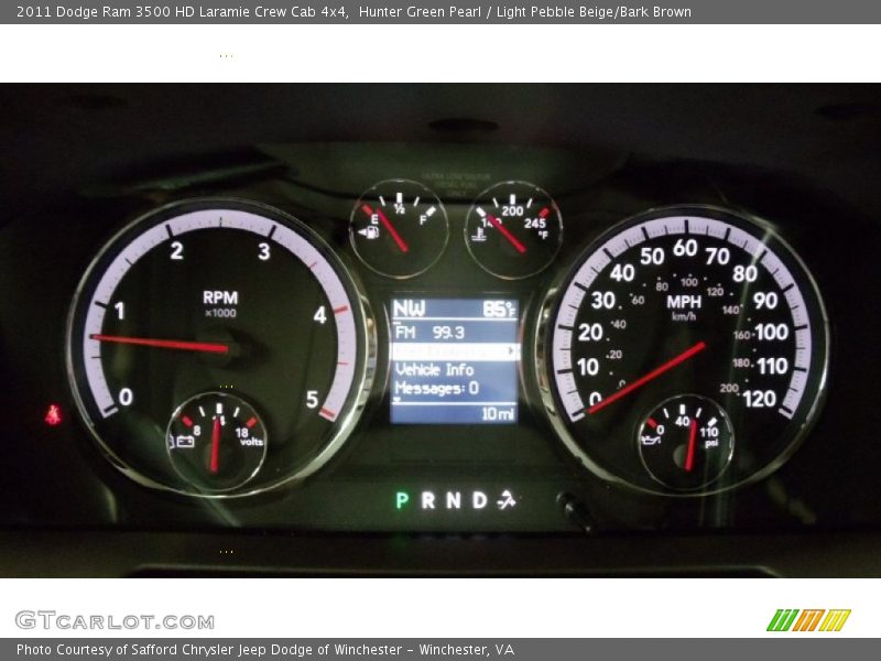  2011 Ram 3500 HD Laramie Crew Cab 4x4 Laramie Crew Cab 4x4 Gauges