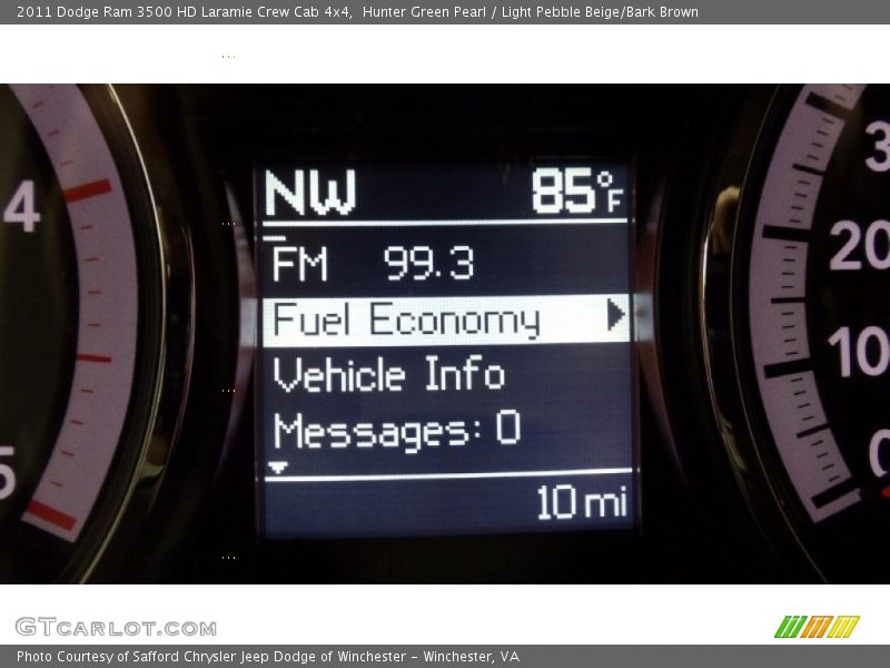 Hunter Green Pearl / Light Pebble Beige/Bark Brown 2011 Dodge Ram 3500 HD Laramie Crew Cab 4x4