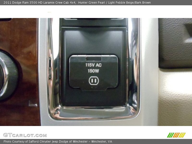 Hunter Green Pearl / Light Pebble Beige/Bark Brown 2011 Dodge Ram 3500 HD Laramie Crew Cab 4x4