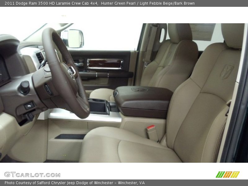  2011 Ram 3500 HD Laramie Crew Cab 4x4 Light Pebble Beige/Bark Brown Interior