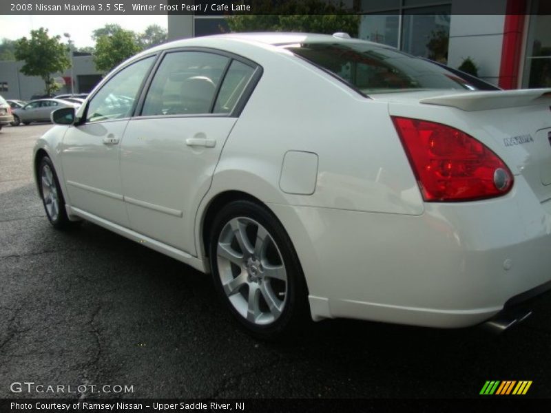 Winter Frost Pearl / Cafe Latte 2008 Nissan Maxima 3.5 SE