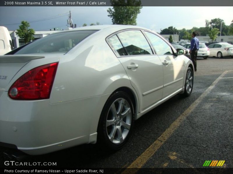 Winter Frost Pearl / Cafe Latte 2008 Nissan Maxima 3.5 SE