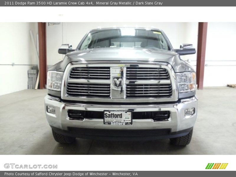 Mineral Gray Metallic / Dark Slate Gray 2011 Dodge Ram 3500 HD Laramie Crew Cab 4x4