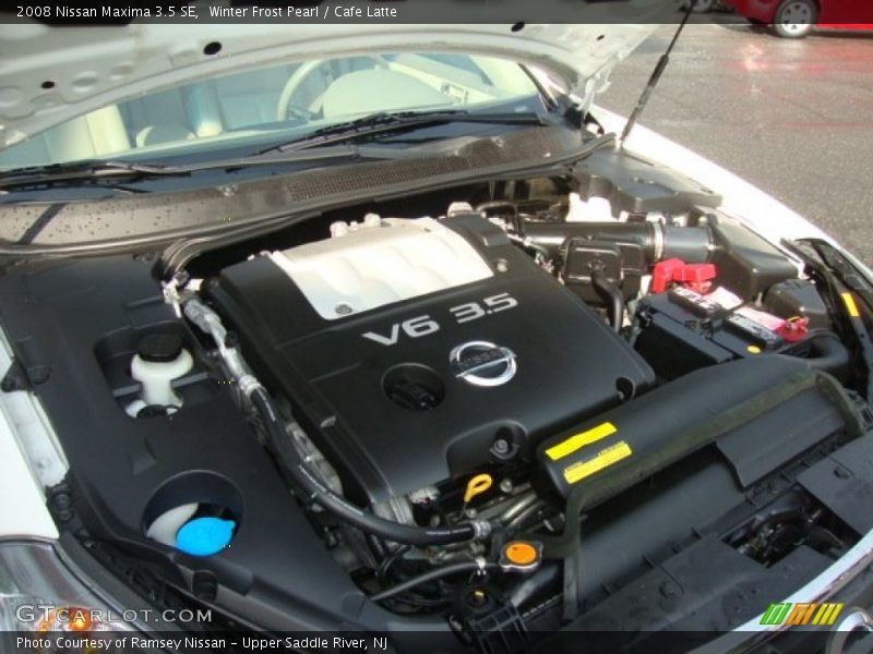 Winter Frost Pearl / Cafe Latte 2008 Nissan Maxima 3.5 SE
