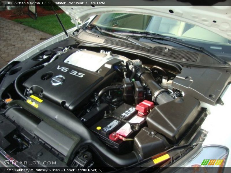 Winter Frost Pearl / Cafe Latte 2008 Nissan Maxima 3.5 SE