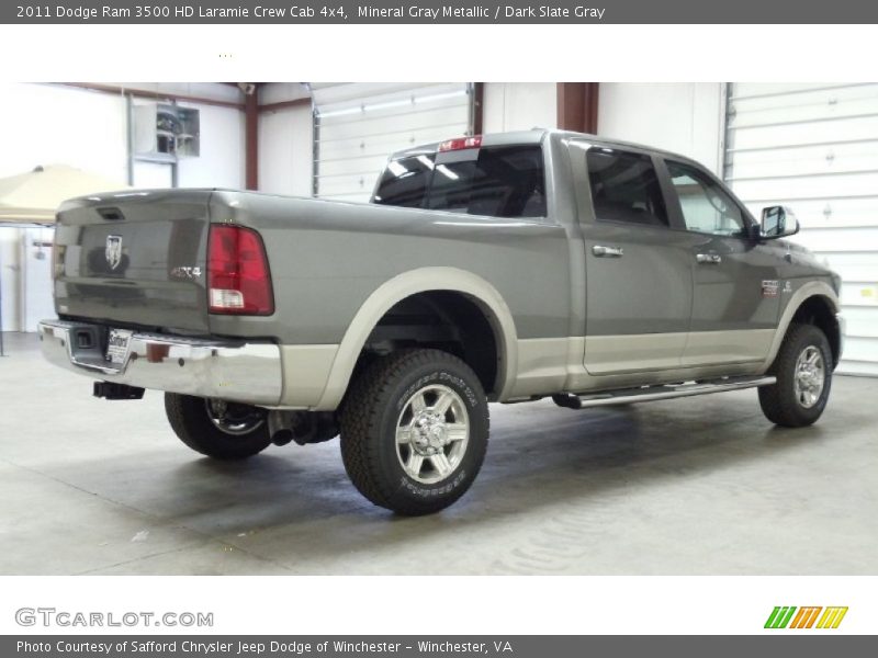 Mineral Gray Metallic / Dark Slate Gray 2011 Dodge Ram 3500 HD Laramie Crew Cab 4x4