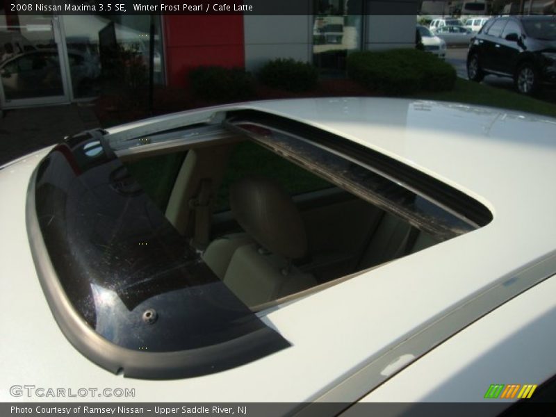 Winter Frost Pearl / Cafe Latte 2008 Nissan Maxima 3.5 SE