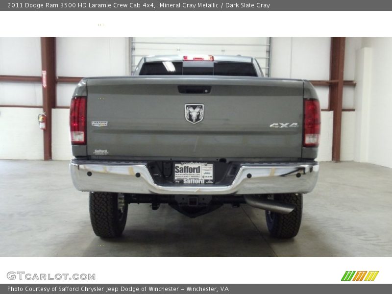Mineral Gray Metallic / Dark Slate Gray 2011 Dodge Ram 3500 HD Laramie Crew Cab 4x4
