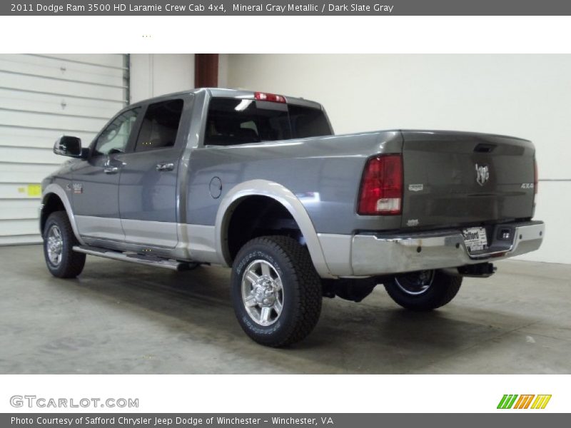 Mineral Gray Metallic / Dark Slate Gray 2011 Dodge Ram 3500 HD Laramie Crew Cab 4x4