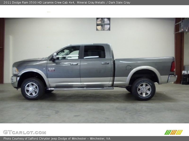 Mineral Gray Metallic / Dark Slate Gray 2011 Dodge Ram 3500 HD Laramie Crew Cab 4x4